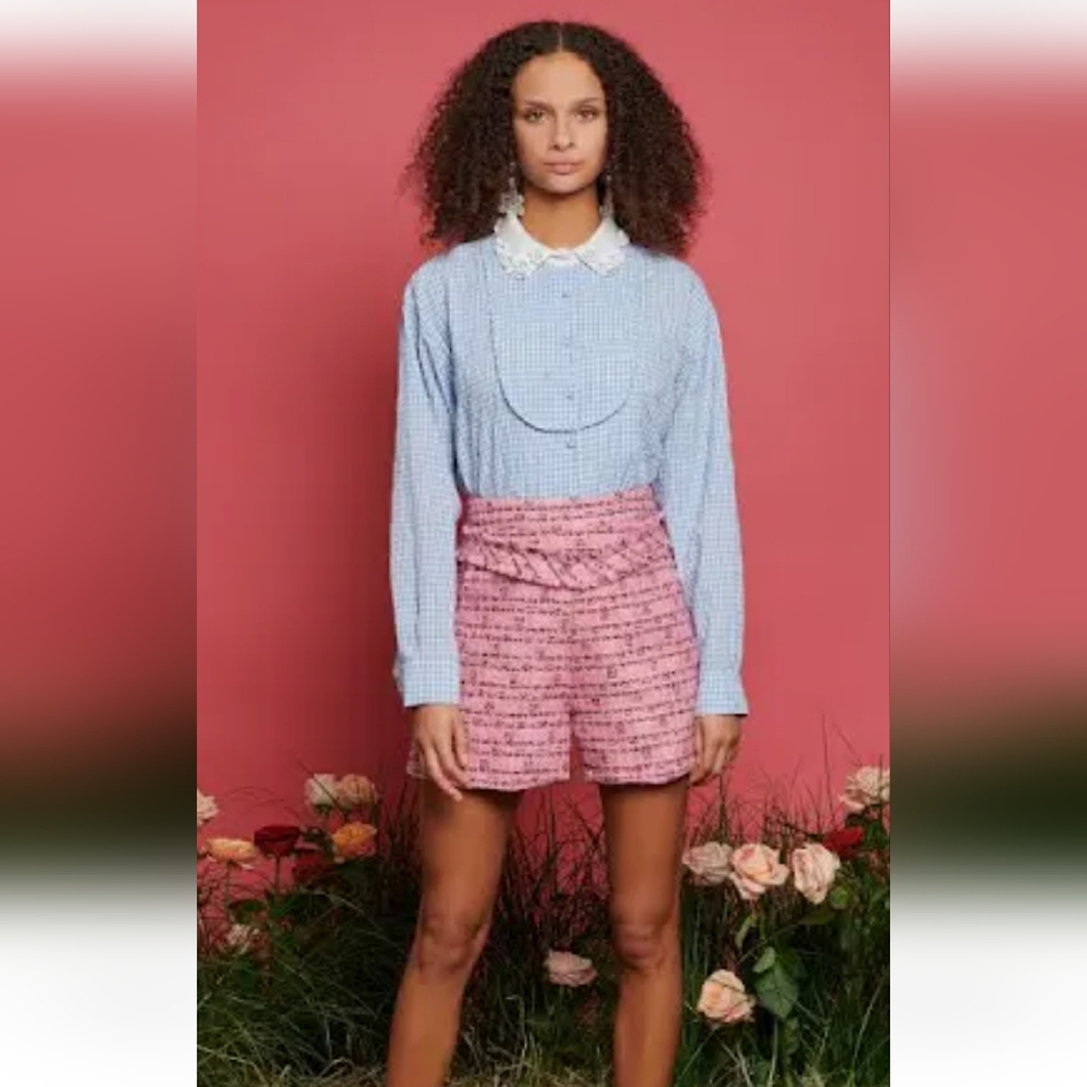 Sister Jane Glades Fray Tweed Shorts
